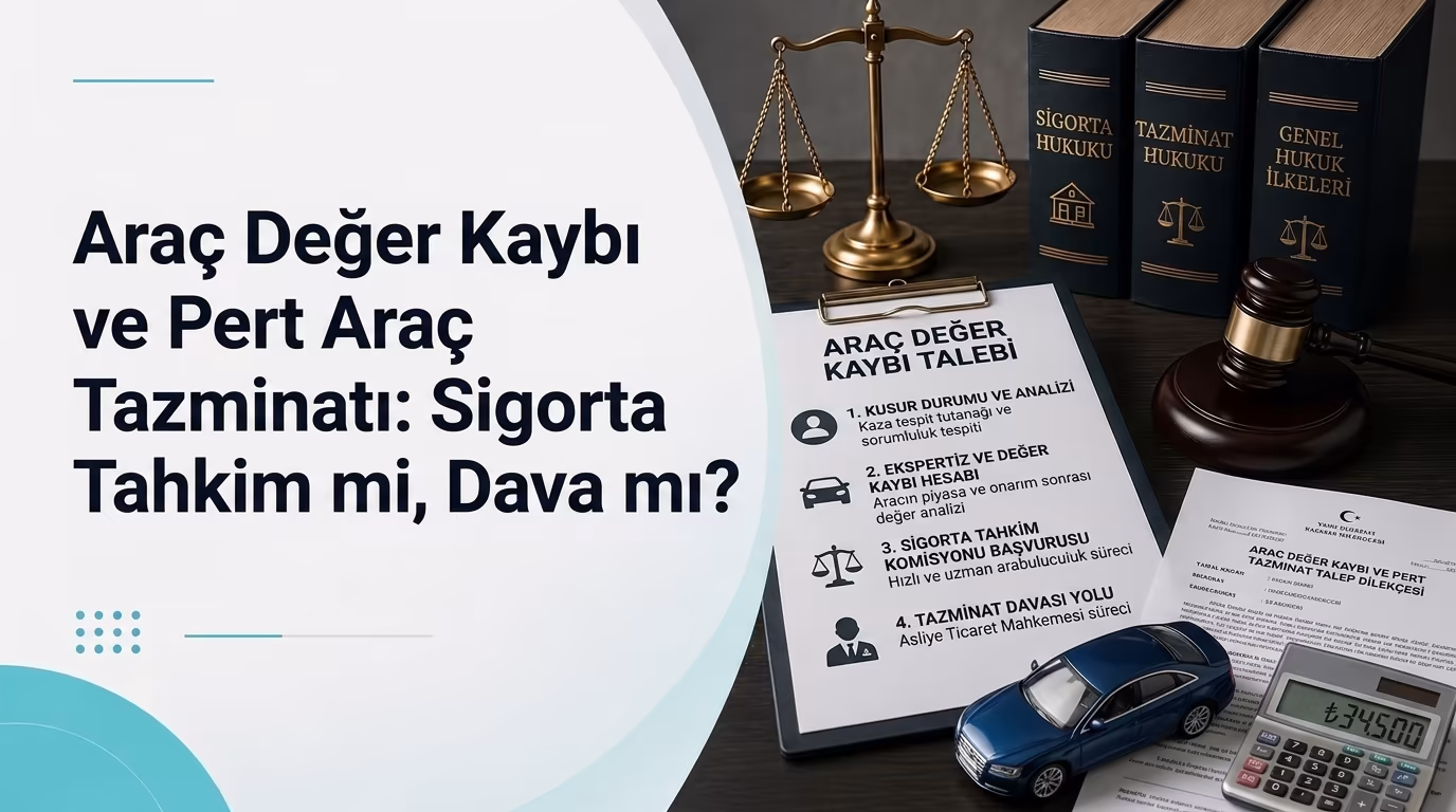Araç Değer Kaybı ve Pert Araç Tazminatı: Sigorta Tahkim mi, Dava mı?