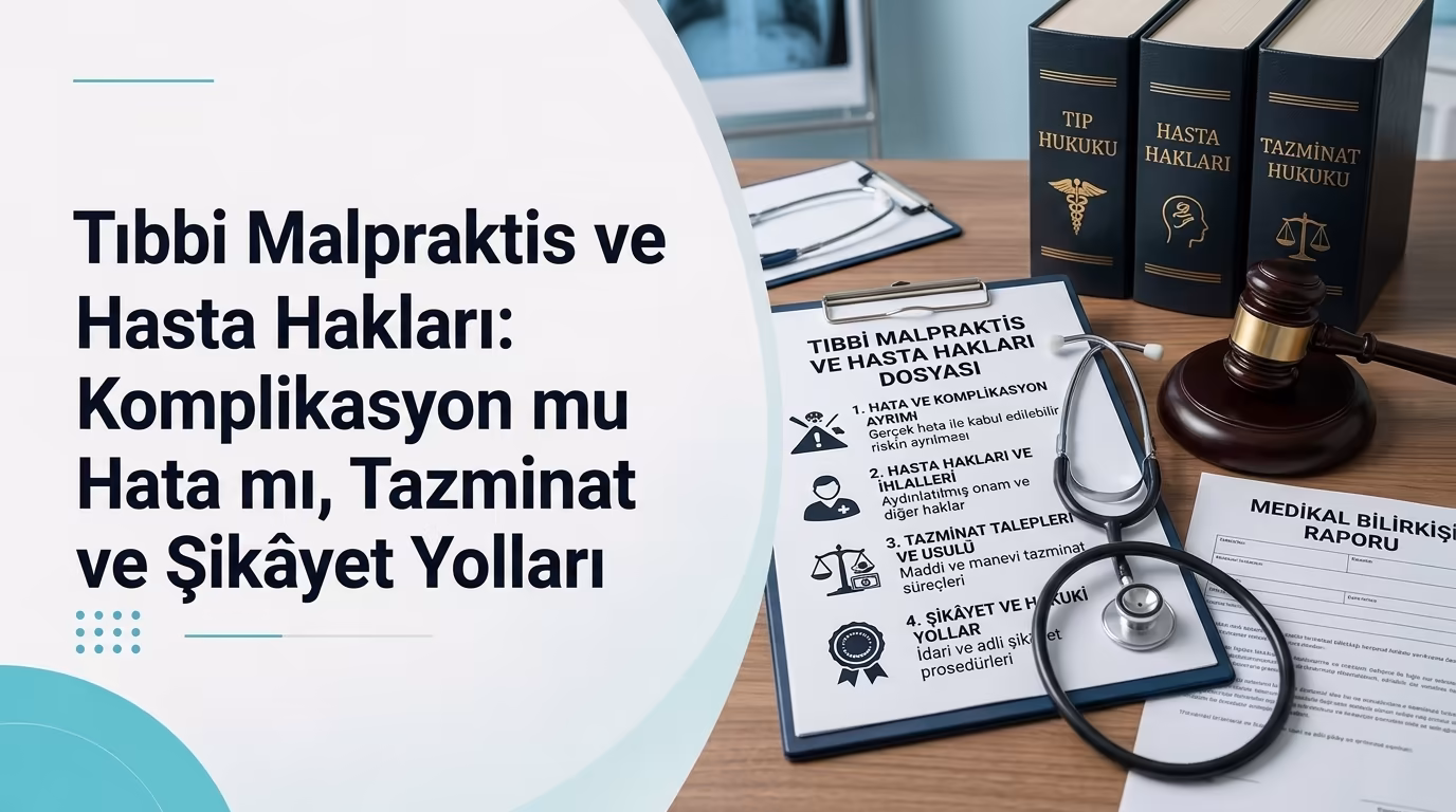 Tıbbi Malpraktis ve Hasta Hakları: Komplikasyon mu Hata mı, Tazminat ve Şikâyet Yolları