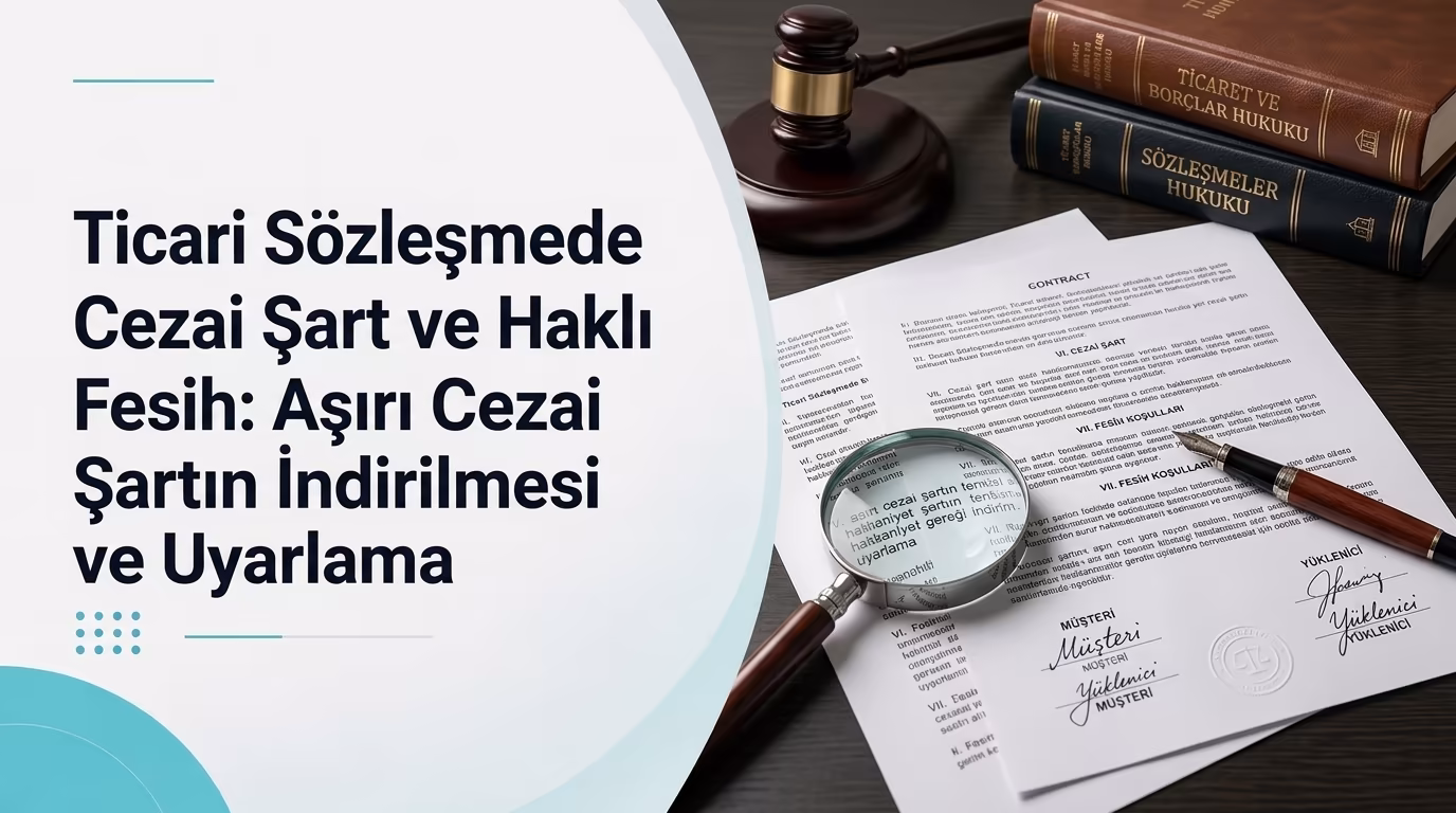 Ticari Sözleşmede Cezai Şart ve Haklı Fesih: Aşırı Cezai Şartın İndirilmesi ve Uyarlama